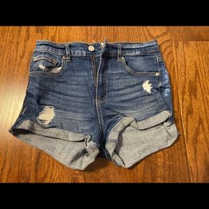 Garage Ripped Jean Shorts